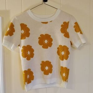 Flower Sweater Top - forever 21